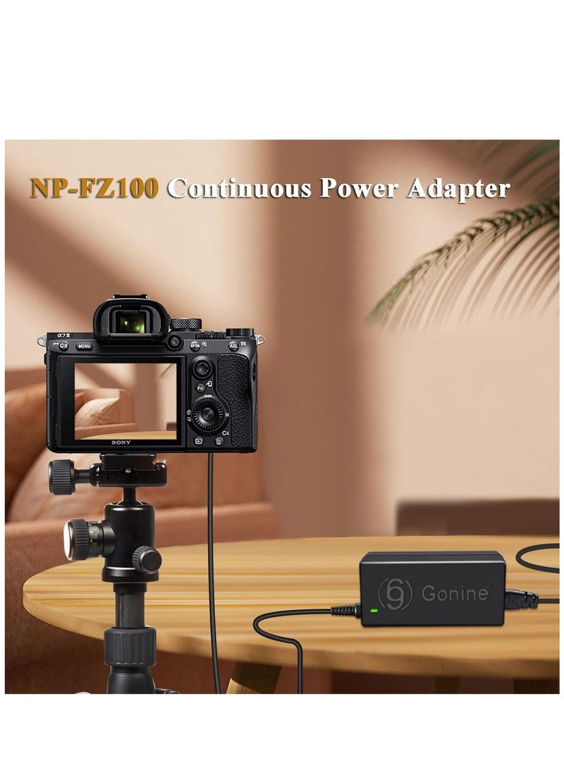 ELTRAZONE - NP-FZ100 Dummy Battery Kit Power Supply AC Adapter Kit for Sony Alpha A6600, FX3, A7 III, A7R3, A7R IV, A7S III, A9, A9R, A9S, A7C, A1 Cameras, Replaces BC-QZ1 Battery - Image 1