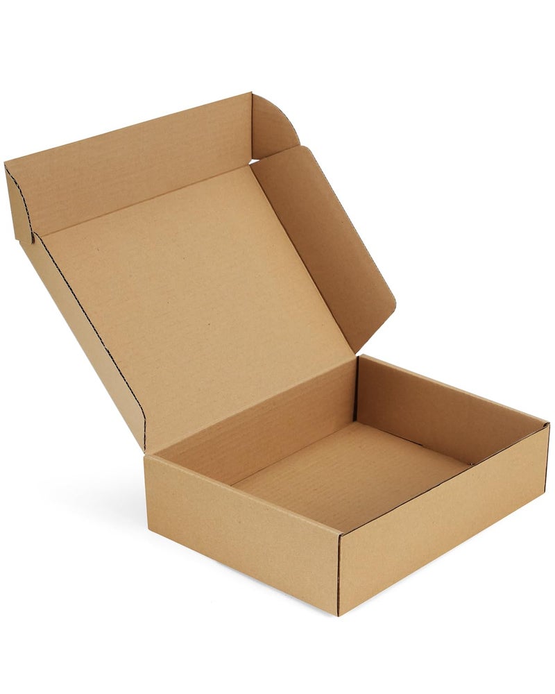 Poever Shipping-Boxes-12x9x3 Inches: 22 Pack-Cardboard-Boxes-for-Packaging, Brown-Shipping-Boxes-for-Packing-Small-Business, Corrugated Box Mailers for Book Shoes Gift Mailing - Image 1
