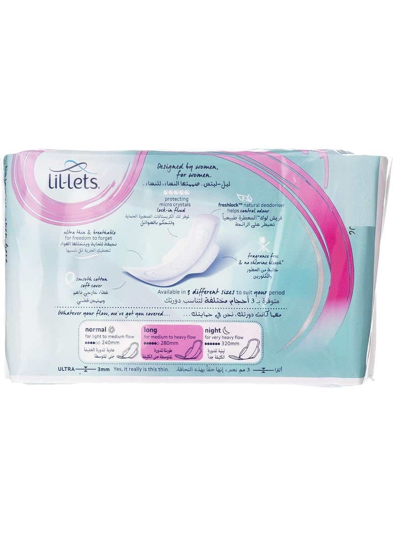 Lil-Lets Freshlock Ultra Thin Pads With Wings & Natural Deodoriser 12Pads - Image 3