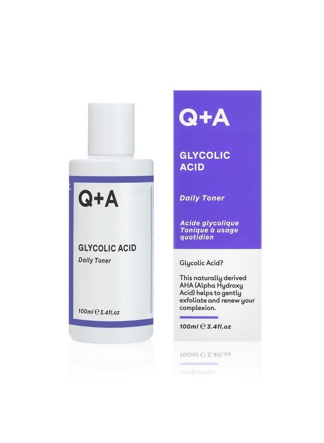 Q+A مزيج تونر يومي بحمض الجليكوليك من مكونات فائقة الترطيب والتفتيح للحصول على بشرة ناعمة وحريرية. 100 مل - Image 1