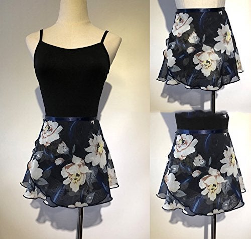 ModLatBal Girls Ballet Dance Chiffon Wrap Skirt - Image 2