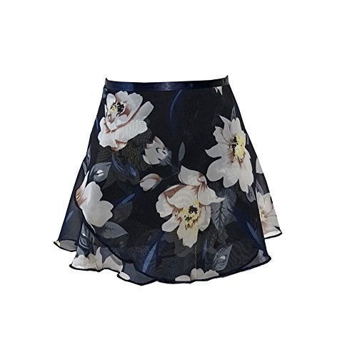 ModLatBal Girls Ballet Dance Chiffon Wrap Skirt - Image 1
