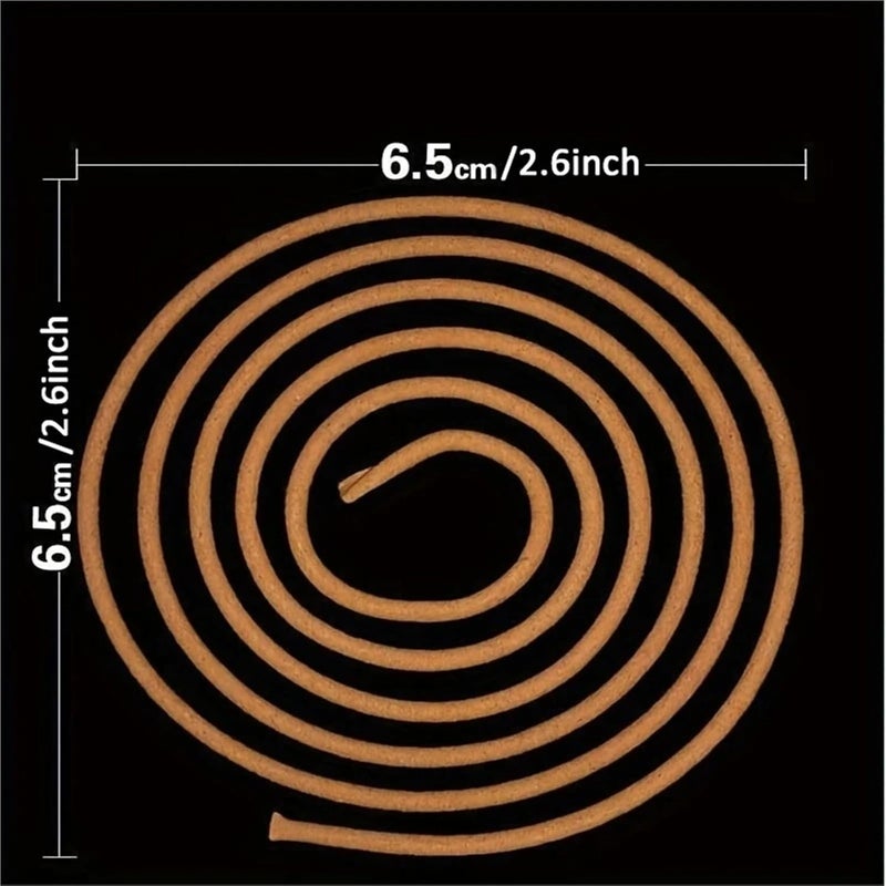 48 Plates Natural Sandalwood Coil Incense Eaglewood Wormwood Aromatherapy(1box Eaglewood) - Image 5