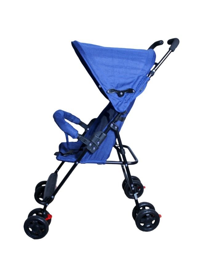Foldable Baby Stroller Reclining Seat For Sitting And Sleeping Blue - Image 3