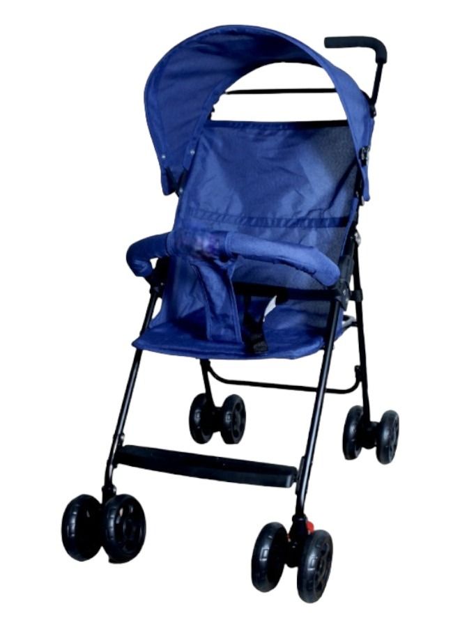 Foldable Baby Stroller Reclining Seat For Sitting And Sleeping Blue - Image 1