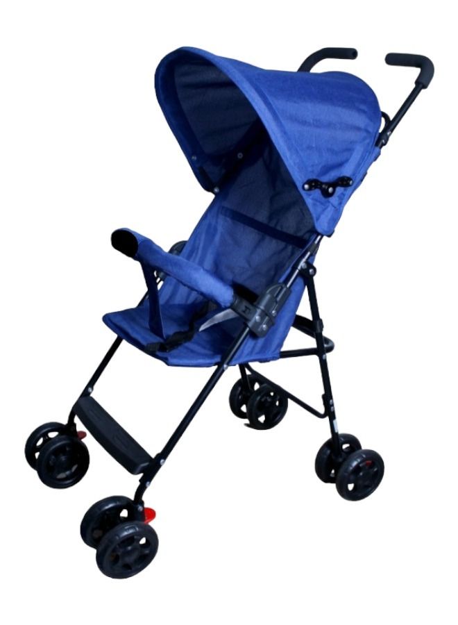 Foldable Baby Stroller Reclining Seat For Sitting And Sleeping Blue - Image 2