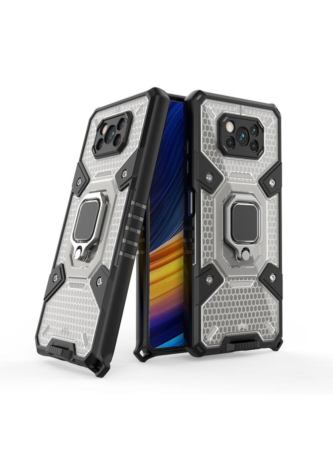 erorex Case For Xiaomi Poco X3 NFC Space PC+TPU Ring Holder Protective Case - Image 1