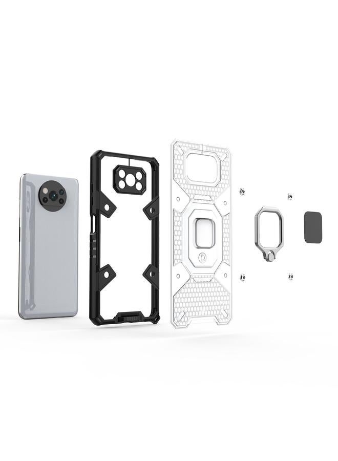 erorex Case For Xiaomi Poco X3 NFC Space PC+TPU Ring Holder Protective Case - Image 4