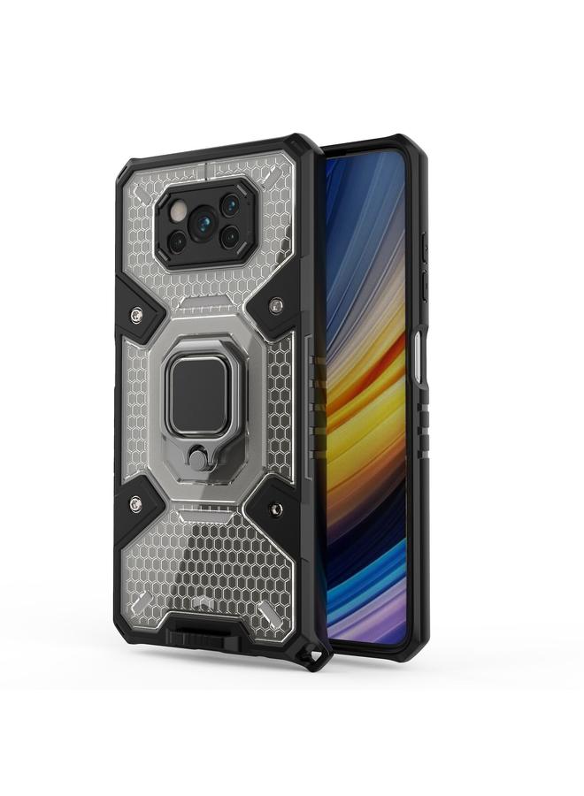 erorex Case For Xiaomi Poco X3 NFC Space PC+TPU Ring Holder Protective Case - Image 2