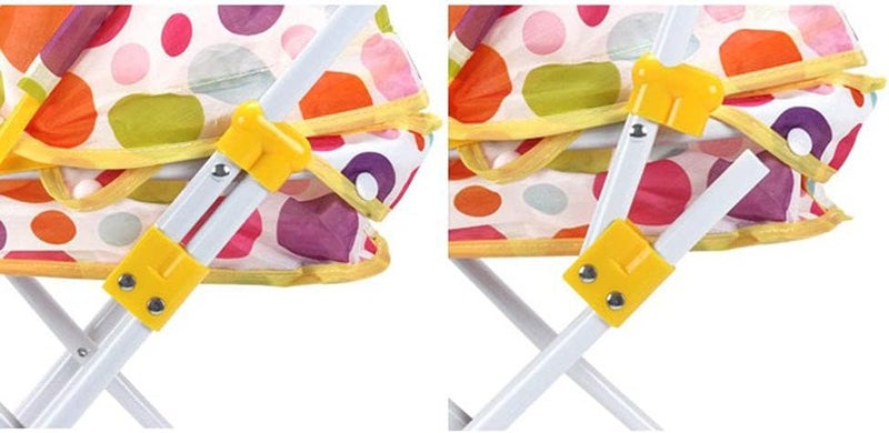 klarako NC NC Lovely Dots Pattern Stroller Pushchair Folding Trolley Toy Baby Doll Gift - D - Image 3