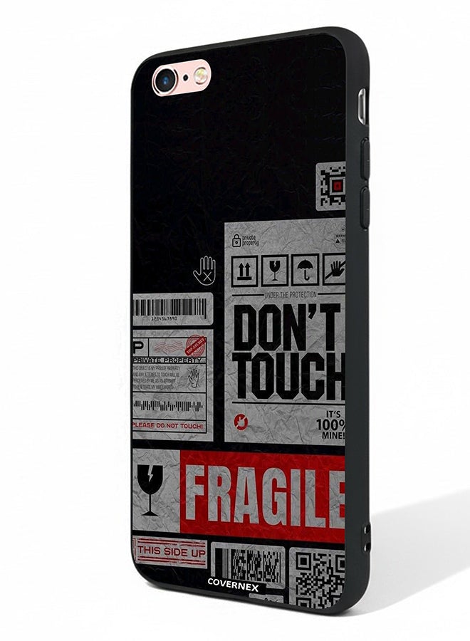 Covernex Apple iPhone 6s Protective Case Cover Printed Featuring Fragile Warning Label Collage - Image 1