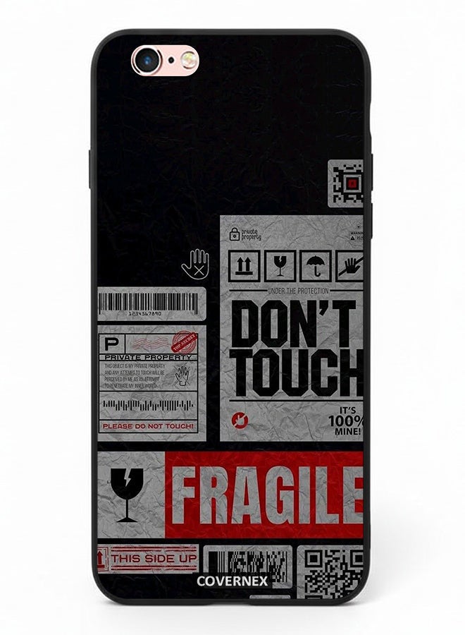 Covernex Apple iPhone 6s Protective Case Cover Printed Featuring Fragile Warning Label Collage - Image 2