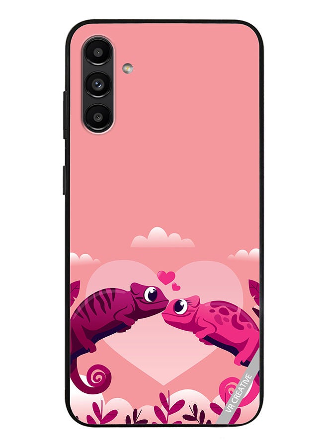 VR CREATIVE Protective Case Cover For Samsung Galaxy A13 5G Love Chameleons Design Multicolour - Image 1