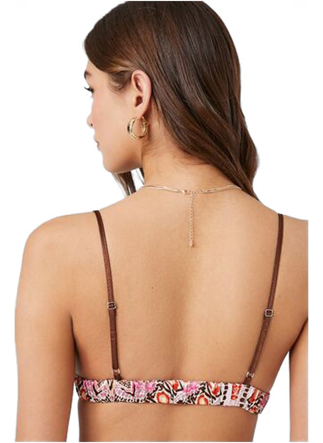 FOREVER 21 - Geo Print Triangle Bralette - Image 1