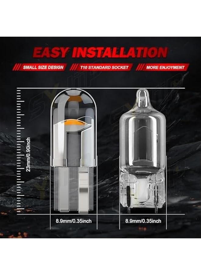 FYLX LED Tube Bulbs 10 Car Roof Lights License Plate Light Lights for Car Interior Decoration T10 Wedge Base LED Bulb for Car Interior Exterior Decoration Light homeYellow) - Image 3