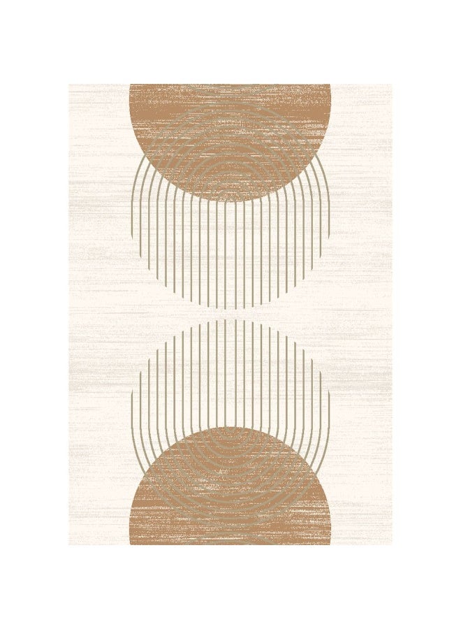 DANUBE HOME Percy Modern Abstracts Rug | Washable Modern Rugs Style | Polypropylene + Polyester Area Rug Floor Covering | Indoor Carpet For Living Room Dining Bedroom 240X340cm-White Rust - Image 4