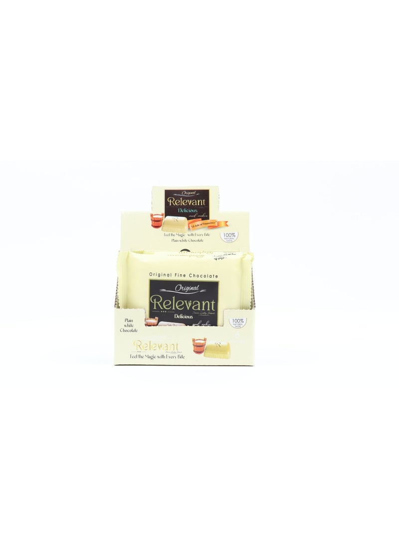 Relevant Delicious White Chocolate Bar 70g pack of 6 - Image 1