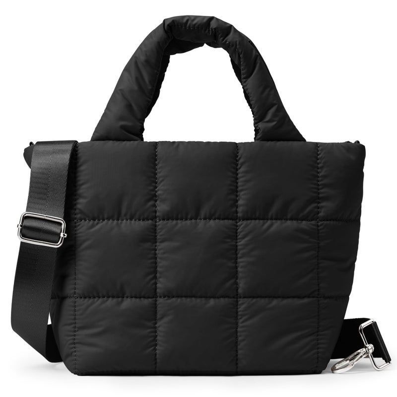 KALIDI FANCY FOREST KALIDI Quilted Tote Bag Small Puffer Crossbody Bag for Women Lightweight Nylon Puffy Shoulder Handbag with Adjustable Strap - Image 1