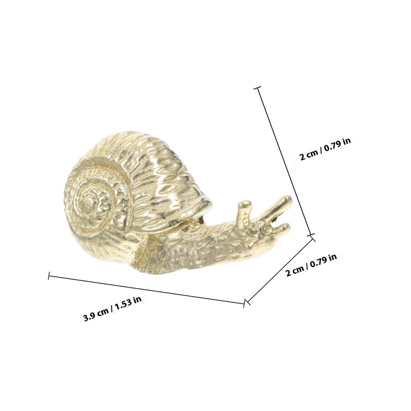 Vintage Brass Snail Shaped Cabinet Drawer Pull Handles for Kitchen Bathroom Furniture - Image 3