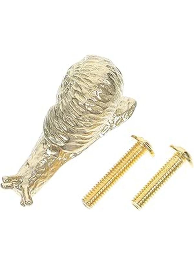 Vintage Brass Snail Shaped Cabinet Drawer Pull Handles for Kitchen Bathroom Furniture - Image 1
