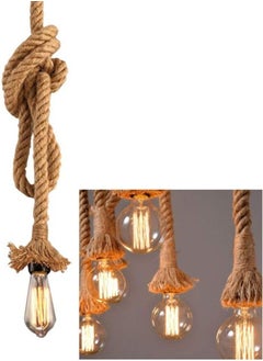 Vmax Rope Hanging Pendant Light 100cm With Bulb  - Image 1