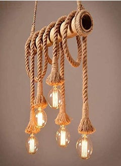 Vmax Rope Hanging Pendant Light 100cm With Bulb  - Image 4