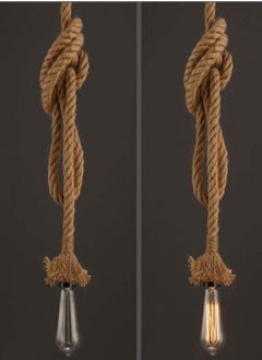Vmax Rope Hanging Pendant Light 100cm With Bulb  - Image 3