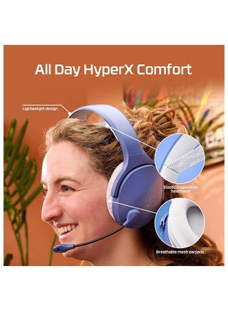 HyperX Cloud Jet Wireless Gaming Headset, 40mm Drivers, 20Hz to 20kHz Frequency, Unidirectional, Swivel-To-Mute Boom Mic, Bluetooth 5.3, Up to 15M Wireless Range, Blue | AM7A0AA - view 5