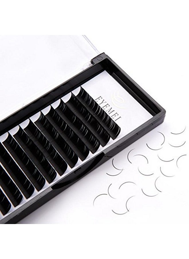 EYEMEI - Hes Extension 0.15Mm C Curl 16Mm Natural Individual Eyelash Extensions Supplies Black Faux Mink Lash Extension Professional Salon Use By Eyemei (0.15-C-16Mm) - Image 1