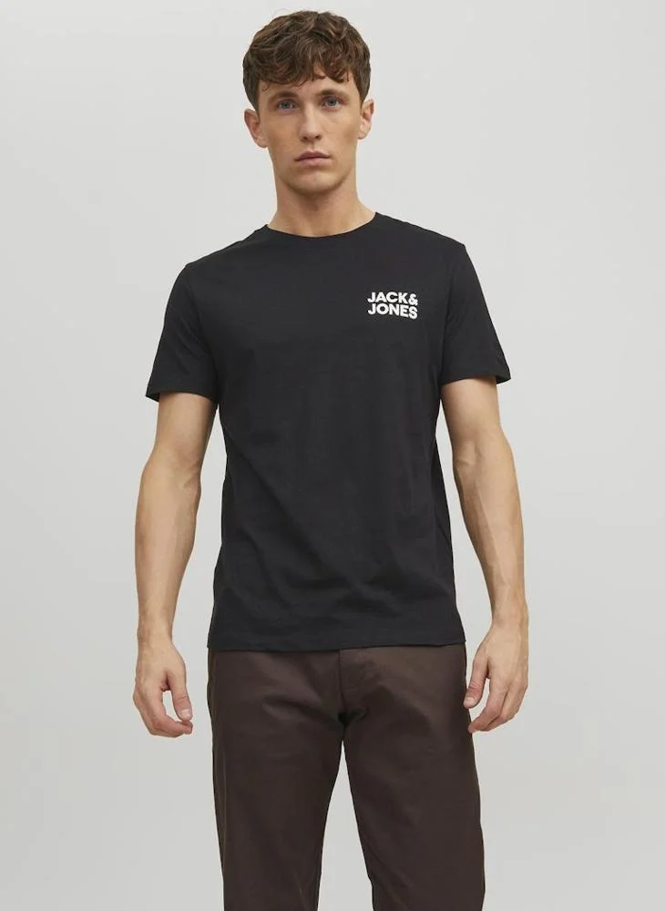 جاك اند جونز Logo Crew Neck T-Shirt