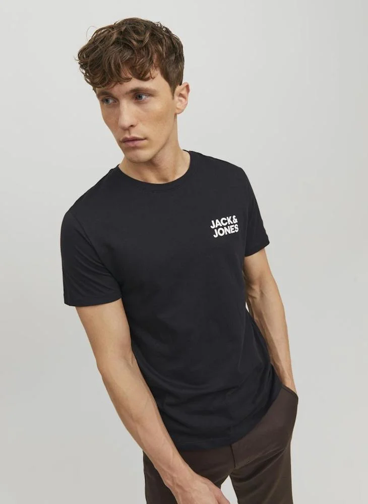 جاك اند جونز Logo Crew Neck T-Shirt