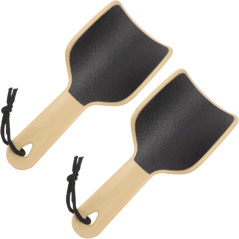 2pcs Double-Sided Foot Care Trimmer and Exfoliating File U-Shaped Foot Brush for Shower Pedicure Dead Skin Removal Callus Treatment for Dry Cracked Heels - Image 1