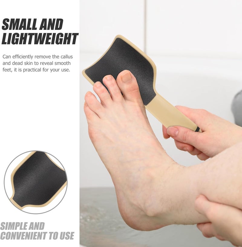 2pcs Double-Sided Foot Care Trimmer and Exfoliating File U-Shaped Foot Brush for Shower Pedicure Dead Skin Removal Callus Treatment for Dry Cracked Heels - Image 2