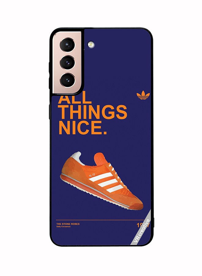 VR CREATIVE غطاء حماية لهاتف سامسونج جالكسي S21 بلس 5G All Things Adiddas Design متعدد الألوان - Image 1