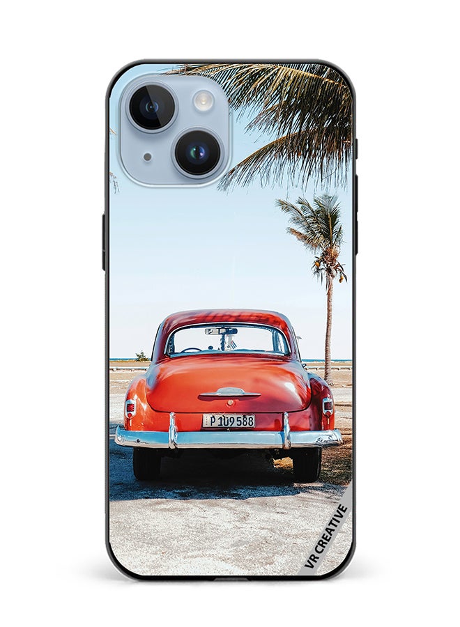 VR CREATIVE Protective Case Cover For Apple iPhone 15 Vintage Summerside Design Multicolour - Image 1