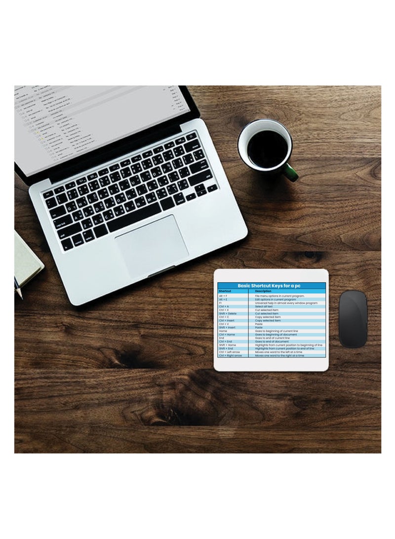 Mousepad for Mac OS and Windows Shortcut Quick Reference Guide - Gift for Employees - Dad - Coworkers - Colleagues - Friends and Family - Image 2