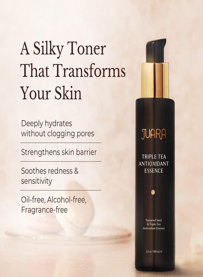 JUARA Triple Tea Hydrating Toner - Hyaluronic Acid Face Toner with Antioxidants, Oil-Free Plumping Gel for All Skin Types, 3.3 oz - Image 2