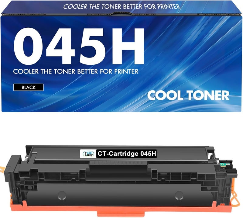 كول تونر خرطوشة حبر سوداء 045H 045 متوافقة بديلة لـ Canon 045H 045 CRG-045H MF634 Color ImageCLASS MF634Cdw MF632Cdw LBP612Cdw MF632 (أسود، عبوة 1) - Image 1