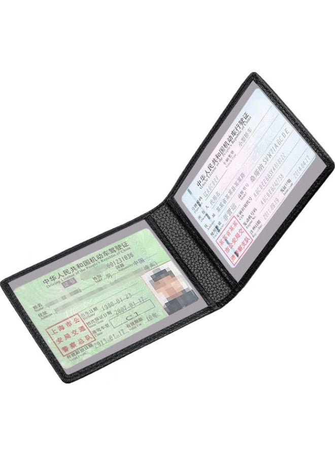 JEVI Top-Grain Leather Driver'S License Holder, Genuine Leather Multifunctional Creative Driving Permit Card Holder For Men And Women - Image 3