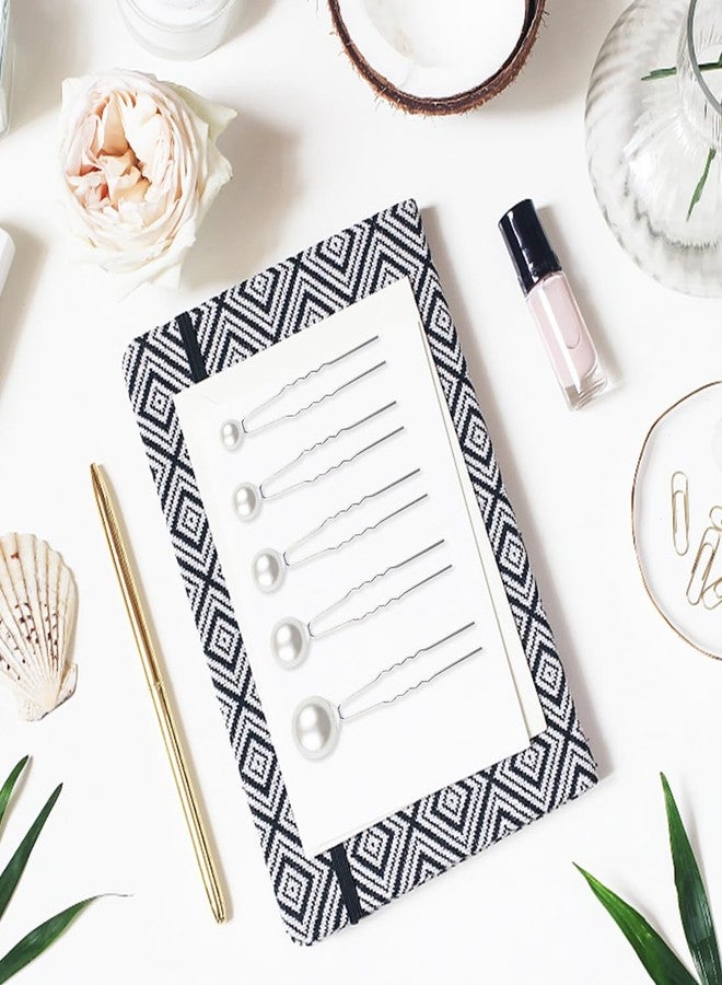 ELANE 36 Pcs Pearl Hair Pins and Bridal Accessories with Pearl Bobby Pins for Wedding Hairstyles (Silver) - Image 3