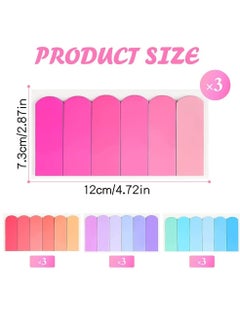 Y&D Sticky Index Tabs, 1440 Pieces Colored Notes Document Page Marker, Writable Adhesive Tabs for Annotating Books, Notebooks, Documents, Classify Files 12 Sets  - Image 2