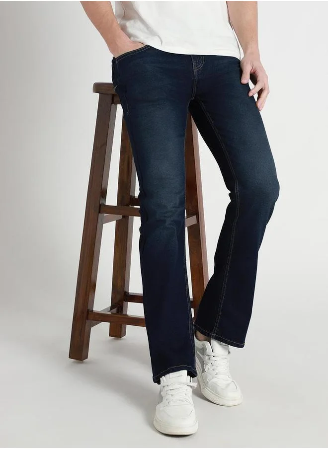 دينيس لينغو Light Wash Bootcut Jeans by Styli