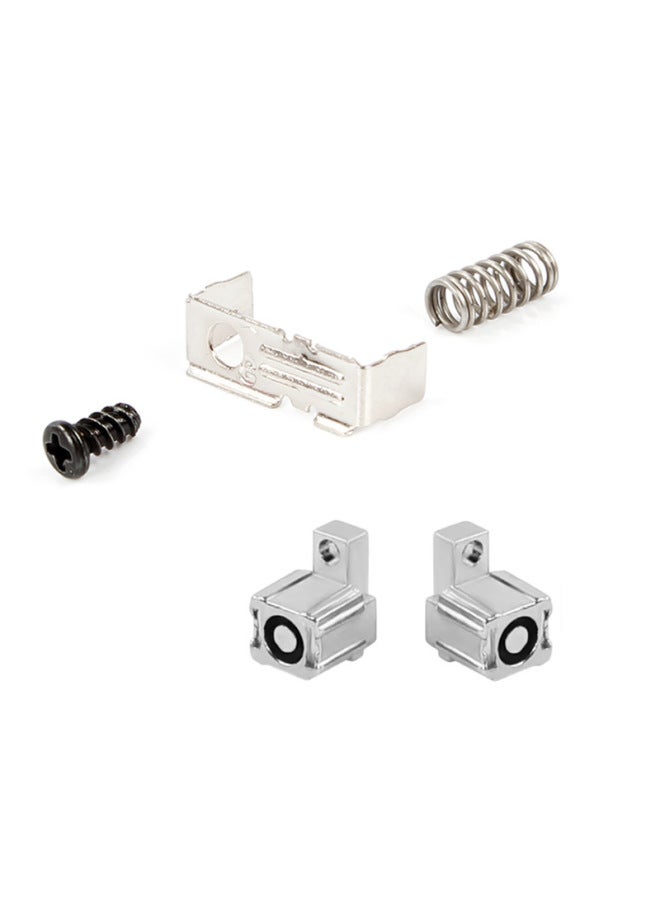 Metal Lock Buckle For Nintendo Switch Oled Card Buckle Slide Track Slide Spring Back Non-tight-Product Color:Silver 5-in-one Buckle Set  - Image 1