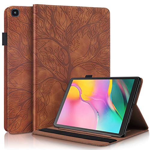 TIPOYOROO Case for Samsung Galaxy Tab S6 Lite 2022/2020 10.4", SM-P610/SM-P615/SM-P613/SM-P619 Cover PU Leather Multi-Angle Stand Flip Case with Card Holder - Brown - Image 1