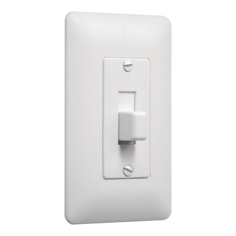 Taymac 5070W Masque 2000 1Gang Decorator Style Wallplate Paintable CoverUp Wall Plate Frame for Toggle Switch White 1Pack