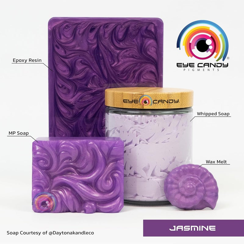 Eye Candy Premium Mica Powder Pigment “Jasmine” (50g) Multipurpose DIY Arts and Crafts Additive | Woodworking, Epoxy, Resin, Paint, Soap, Natural Bath Bombs, Nail Polish (Jasmine, 50G) - Image 3