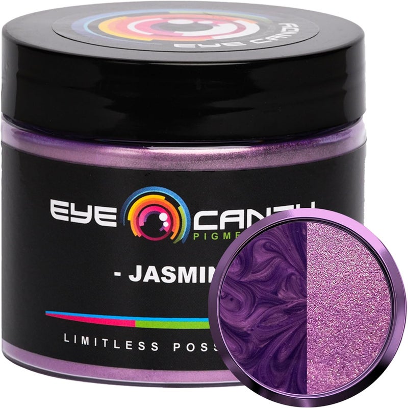 Eye Candy Premium Mica Powder Pigment “Jasmine” (50g) Multipurpose DIY Arts and Crafts Additive | Woodworking, Epoxy, Resin, Paint, Soap, Natural Bath Bombs, Nail Polish (Jasmine, 50G) - Image 1