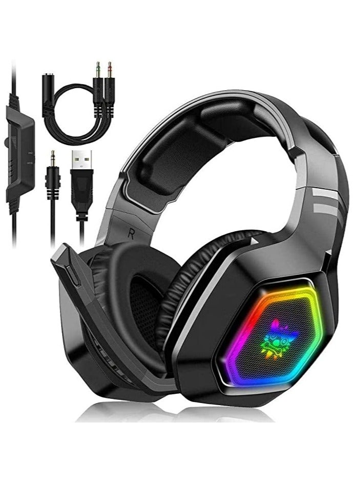 onikuma Professional Gaming Headset For PS4/PS5/XOne/XSeries/Nintendo Switch/PC -Wired  - Image 1