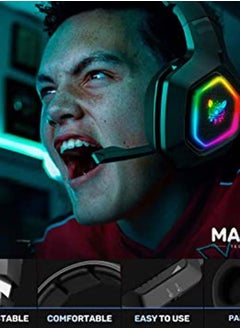 onikuma Professional Gaming Headset For PS4/PS5/XOne/XSeries/Nintendo Switch/PC -Wired  - Image 2