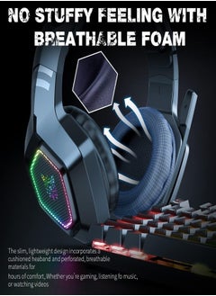 onikuma Professional Gaming Headset For PS4/PS5/XOne/XSeries/Nintendo Switch/PC -Wired  - Image 5